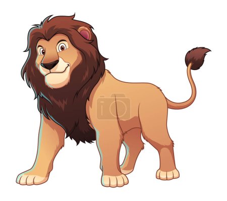 Illustration for Lion Cartoon Animal Illustration - Royalty Free Image