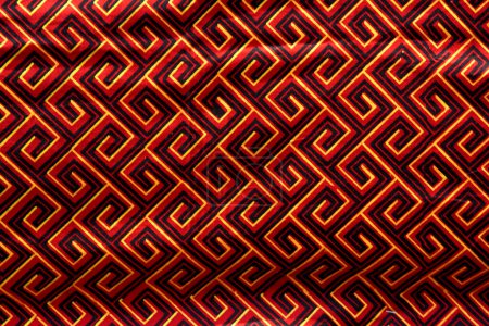 Ethnic pattern from Toraja South Sulawesi Indonesia. Traditional Asian shape and texture.