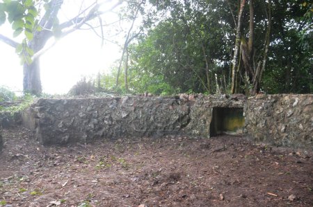 Japanese defense fort during the second world war on Milo Hill, Tarakan City - Indonesia