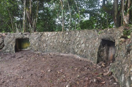 Japanese defense fort during the second world war on Milo Hill, Tarakan City - Indonesia
