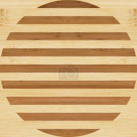 Marqueterie en bois de bambou, motifs créés à partir de la combinaison de différents bois, parquet, planche à découper