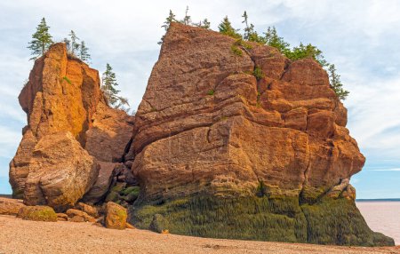 Photo for Exposed Rock at Low Tide in the Bay of Fundy in New Brunswick. - Royalty Free Image