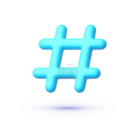 Hashtag para diseño web. Concepto de marketing en redes sociales. Vector de diseño de icono de logotipo comunitario. Medios web. Ilustración vectorial.