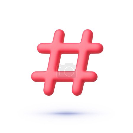 Hashtag for web design. Social media marketing concept. Community logo icon design vector. Web media. Vector illustration.