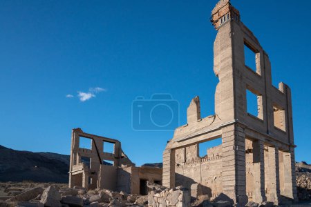 Photo for Rhyolite, NV, USA - Rhyolite is a ghost town in Death Valley National Park with multiple ruins. High quality photo - Royalty Free Image