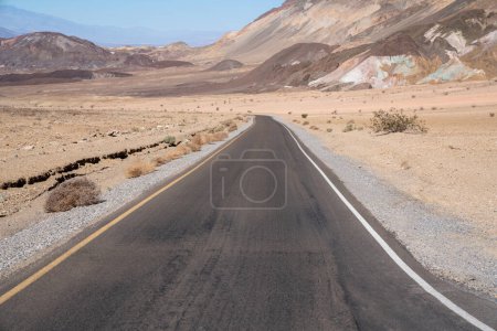 Photo for Paved road in Death Valley California. High quality photo of the Artists Drive in Death Valley National Park. - Royalty Free Image