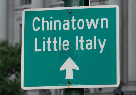 Photo for Chinatown and Little Italy street sign . High quality photo - Royalty Free Image