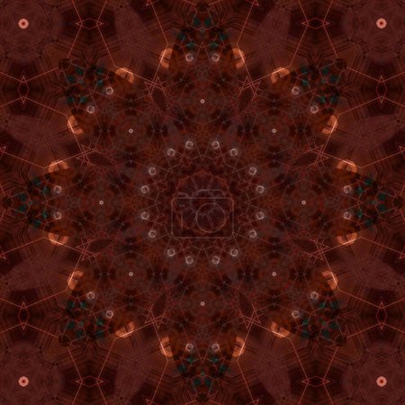 Photo for Square seamless patterns. Kaleidoscope pattern is symmetrical - Royalty Free Image