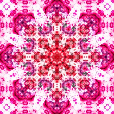 Photo for Square seamless patterns. Kaleidoscope pattern is symmetrical - Royalty Free Image