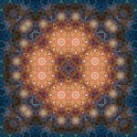 Seamless square symmetrical pattern. Art Texture. mandala