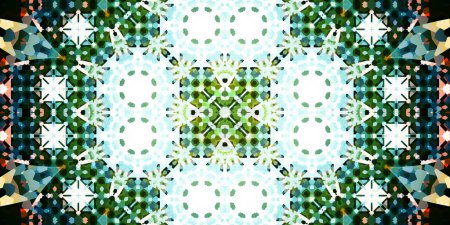 Photo for Seamless wide patterns. Art texture is symmetrical - Royalty Free Image