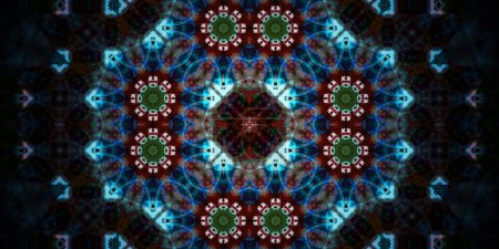 Photo for Seamless wide patterns. Art texture is symmetrical - Royalty Free Image