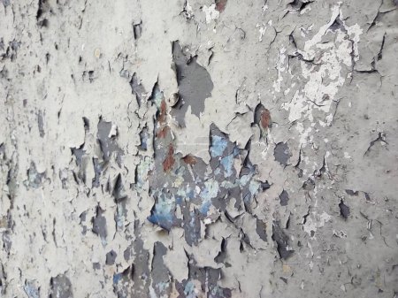 Photo for Photo texture old peeling paint. The paint is old. It is crumbling - Royalty Free Image
