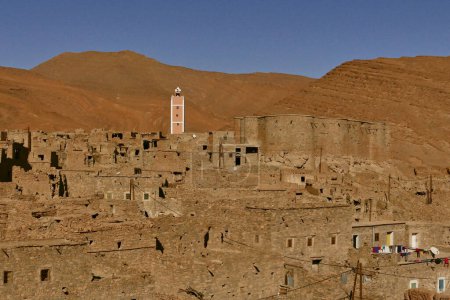 Foto de Villaggio berbero fortificato nella regione predesertica di Sousse Massa, Marocco - Imagen libre de derechos
