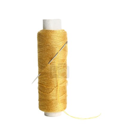 Photo for Sewing thread spool isolated on white background - Royalty Free Image