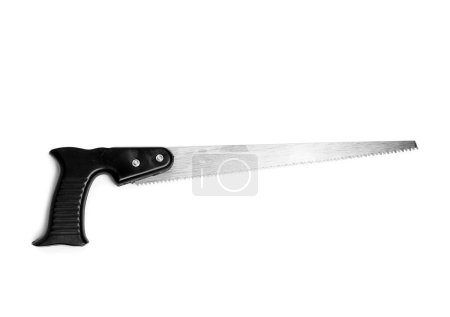 Photo for Garden hacksaw on white background - Royalty Free Image