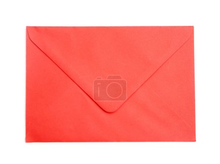Téléchargez les photos : Enveloppe rouge sur fond blanc - en image libre de droit