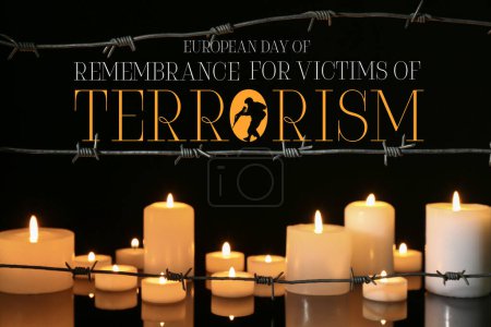 Téléchargez les photos : Affiche pour la Journée internationale de commémoration et d'hommage aux victimes du terrorisme - en image libre de droit