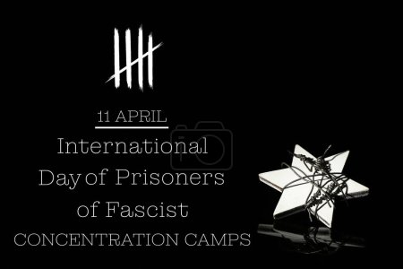 Photo for Poster for International Day of Prisoners of Fascist Concentration Camps - Royalty Free Image