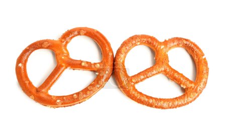 Photo for Tasty pretzels isolated on white background - Royalty Free Image