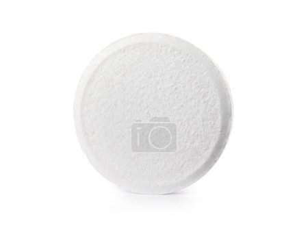 Lösliche Tablette isoliert auf weißem Hintergrund