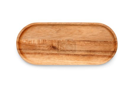 Foto de Tablero de cocina de madera aislado sobre fondo blanco - Imagen libre de derechos