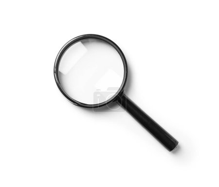 Magnifier isolated on white background-stock-photo