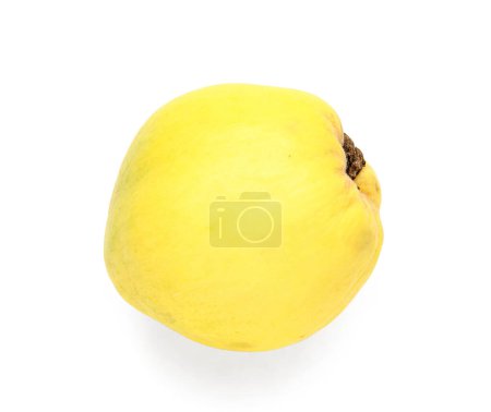 Fresh quince on white background