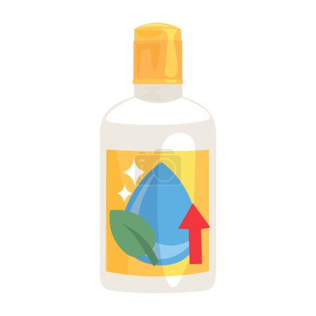 Illustration for Bottle of plant growth chemicals on white background - Royalty Free Image