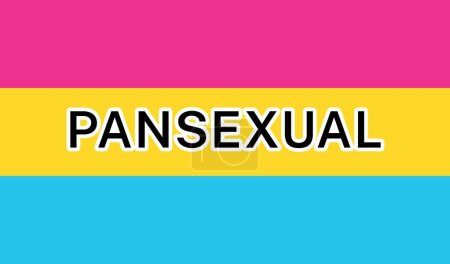 Blick auf die Flagge des internationalen pansexuellen Stolzes
