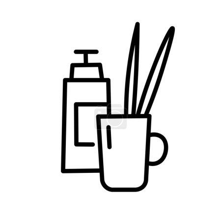 Illustration for Artist's supplies on white background - Royalty Free Image