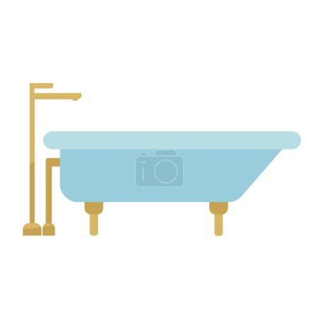 Illustration for Modern bathtub on white background - Royalty Free Image