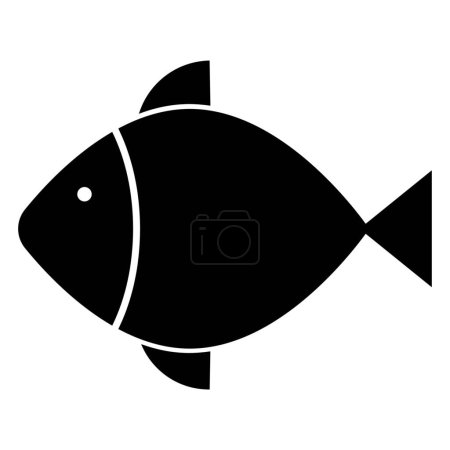 Illustration for Fish as symbol of Christianity on white background - Royalty Free Image