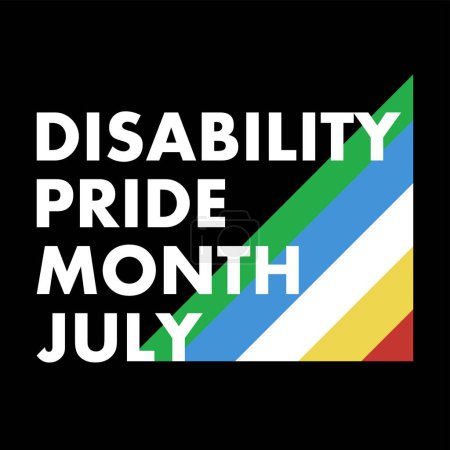 Bannière pour le Mois de la fierté des personnes handicapées