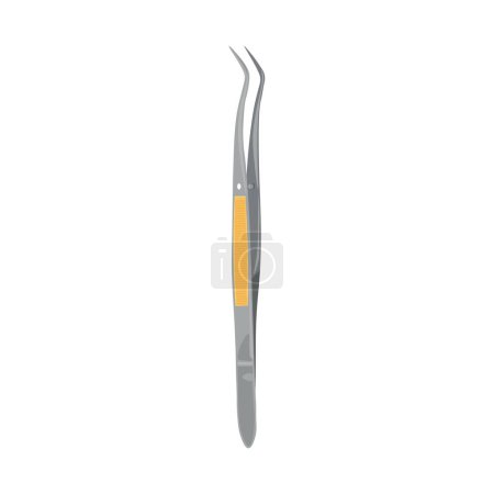 Illustration for Dental cotton pliers on white background - Royalty Free Image