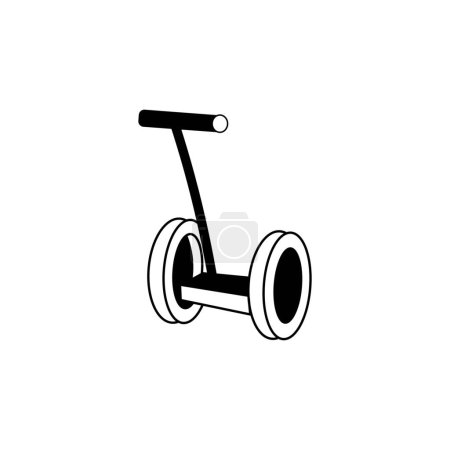 Illustration for Electric segway on white background - Royalty Free Image