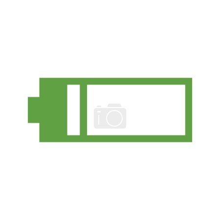 Illustration for Rechargeable eco battery on white background - Royalty Free Image
