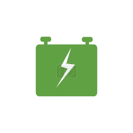 Illustration for Accumulator battery on white background - Royalty Free Image