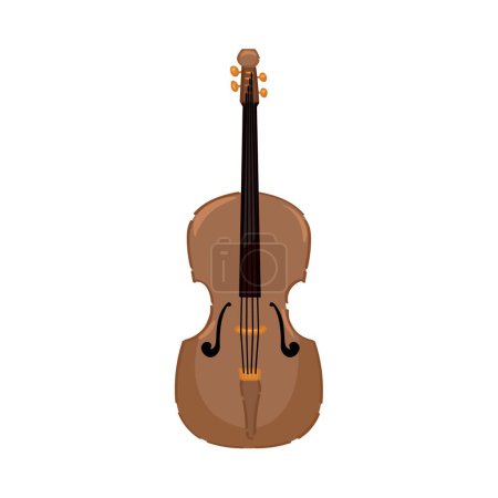 Illustration for Drawn cello on white background - Royalty Free Image