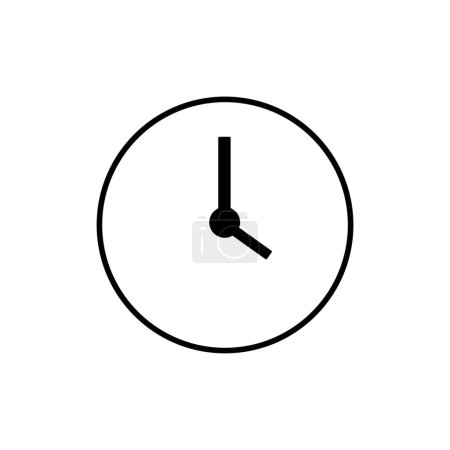 Reloj dibujado sobre fondo blanco