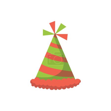 Illustration for Party cone on white background - Royalty Free Image