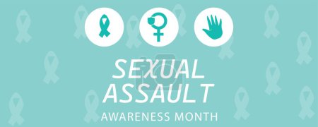 Bannière pour le Mois de sensibilisation aux agressions sexuelles