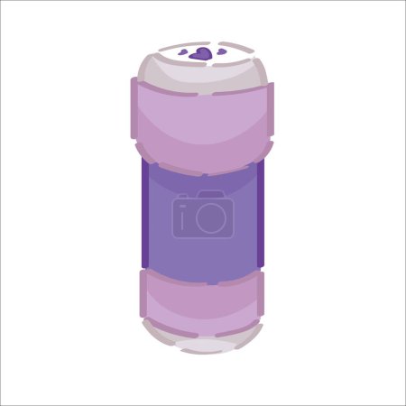 Desodorante en frasco sobre fondo blanco