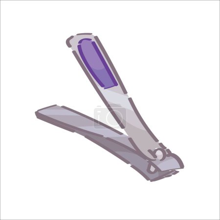 Nail clipper on white background