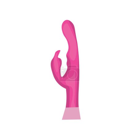 Vaginal sex toy on white background