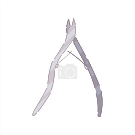 Cutter for manicure on white background