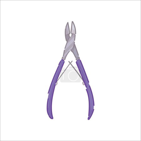 Cutter for manicure on white background