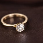 Engagement Gold Diamond Ring