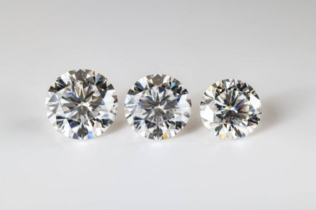 Photo for Precious Diamonds on White Background - Royalty Free Image