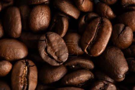 Téléchargez les photos : Grain de café gros plan fond - en image libre de droit